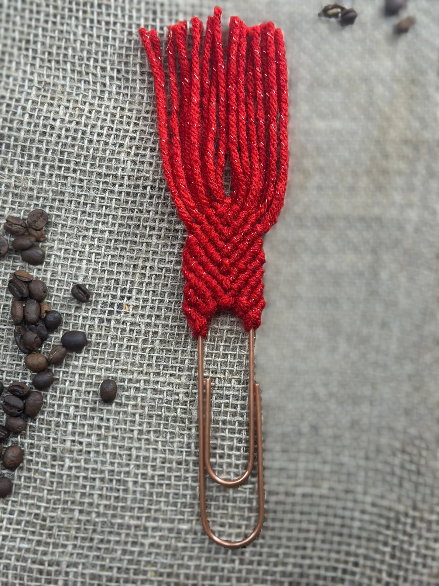 Bookmarks Giant Paperclips Macrame